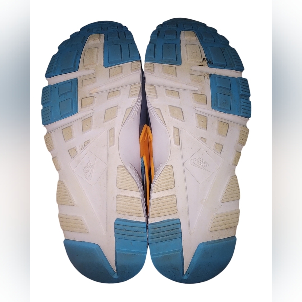 Nike Boy's Huarache Run Diffused Blue/Laser Orange/Racer Blue, Big Kids 6.5​ - Picture 7 of 7